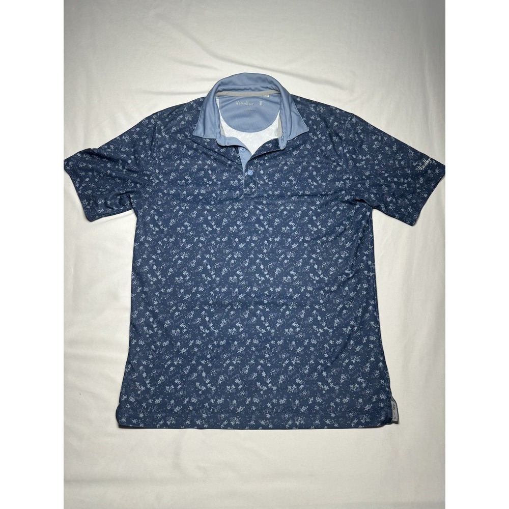 Walter‎ Hagen Men's Performance 11 Golf Polo Cluster Floral Navy S